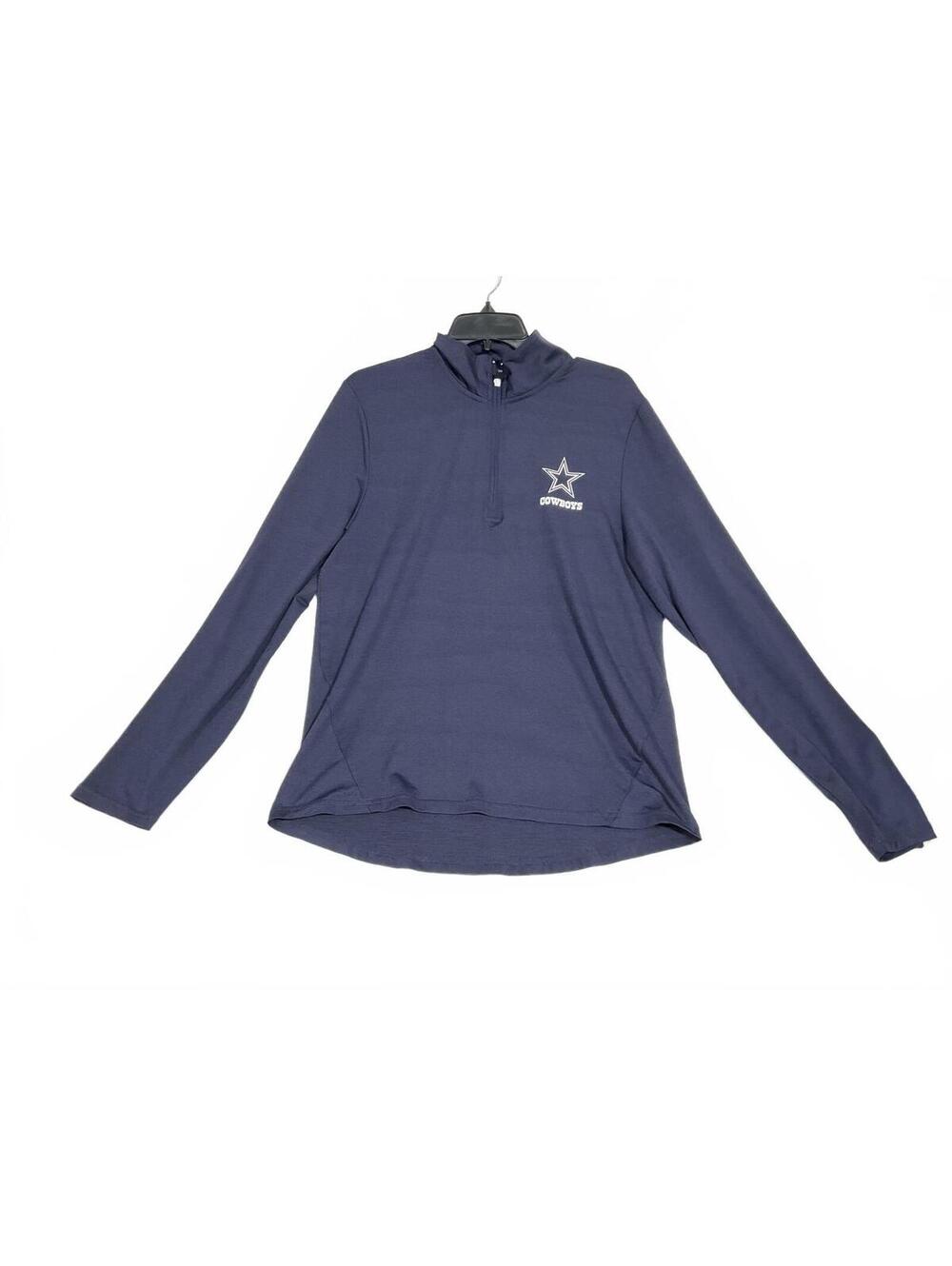 Dallas Cowboys Authentic Men's Long Sleeve Quarter-Zip Shirt Size S b32